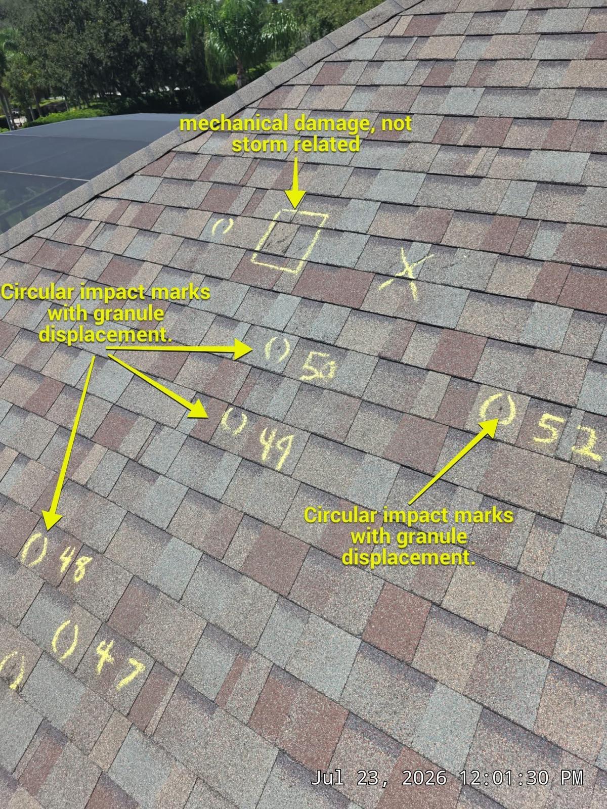 Roof quality inspection