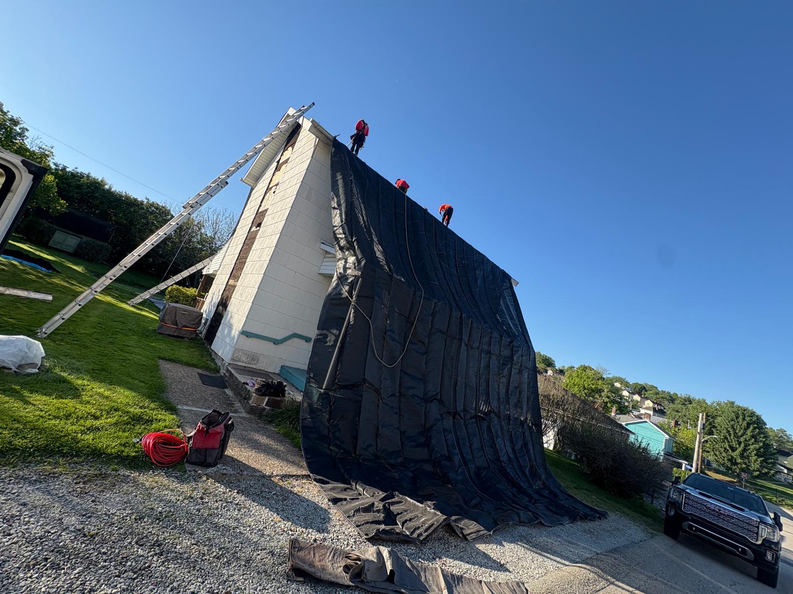 Siding replacement by Sky Roofing Contractor Corp